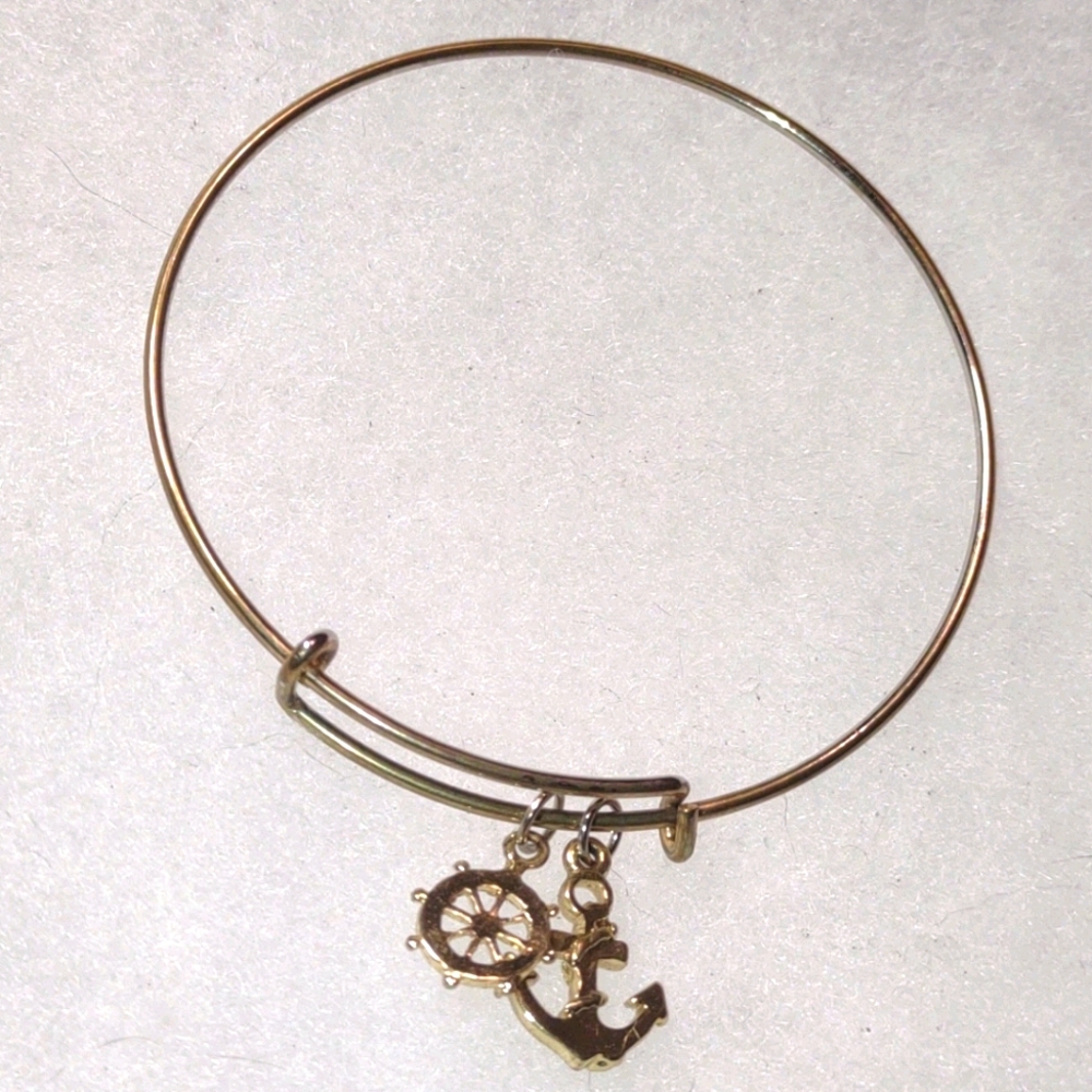 Beautiful silver vintage nautical bracelet